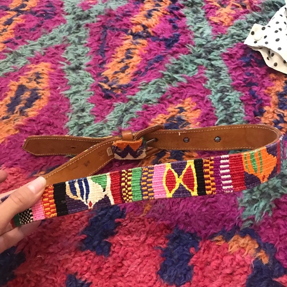 VINTAGE // Guatemalan Leather Belt - Picture 4 of 7